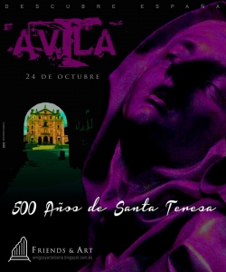 cartel visita de amigos y arte a Ávila